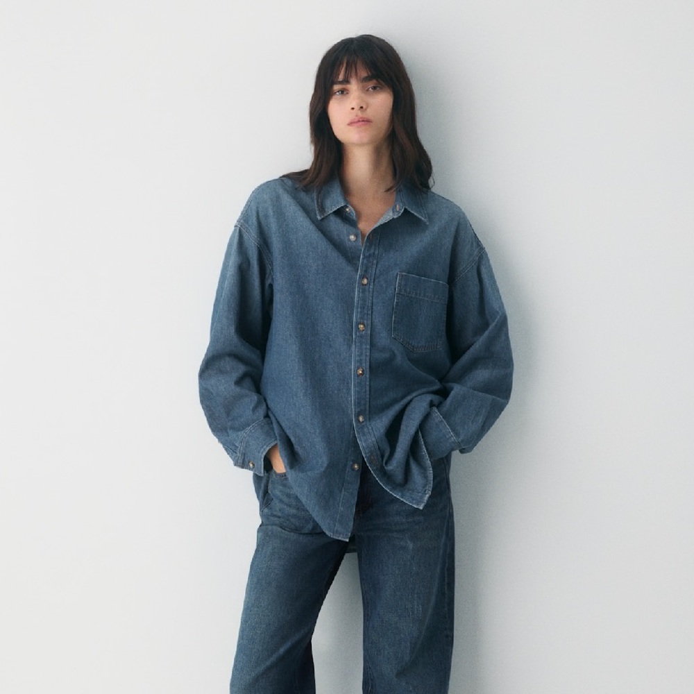 Aritzia Denim Forum The '80s Comfy Denim Shirt